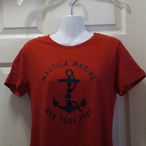 Nwt Nautica Shortsleeve Red T'shirt - Picture 2 of 8